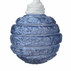 KAEMINGK Lot de 3 boules de Noël (D80 mm) en verre Silva Bleu nuit Best