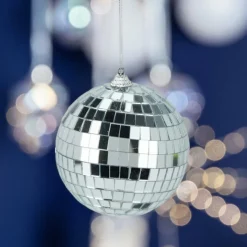 KOOPMAN Lot de 12 boules de Noël (D100 mm) Night Fever Argent Online