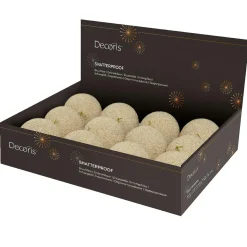 KAEMINGK Lot de 12 boules de Noël (D100 mm) s précieuses Perle