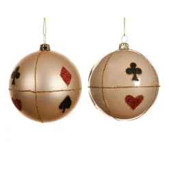 KAEMINGK Lot de 12 boules de Noël (D80 mm) Poker Perle Best