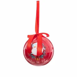 Feeric Lights & Christmas Lot de 3 boules de Noël (D75 mm) Premier Noël Rouge Discount