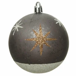 KAEMINGK Lot de 12 boules de Noël (D80 mm) Venus Gris Hot