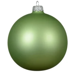 KAEMINGK Lot de 4 boules de Noël en verre (D100 mm) Arctique mate Thé Vert Hot