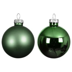 KAEMINGK Lot de 4 boules de Noël en verre (D100 mm) Boréal Vert sapin Online