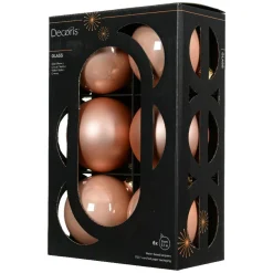 KAEMINGK Lot de 6 boules de Noël en verre (D80 mm) Boréal Pêche Outlet