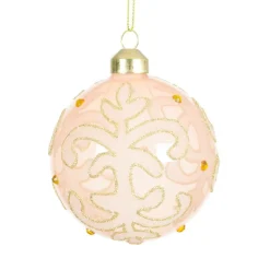 KAEMINGK Lot de 3 boules de Noël en verre (D80 mm) Castel Perle Online