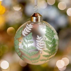 KAEMINGK Lot de 3 boules de Noël en verre (D80 mm) Lips Argent Best