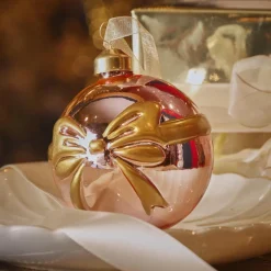 KAEMINGK Lot de 3 boules de Noël en verre (D80 mm) Scarlette Rose Hot
