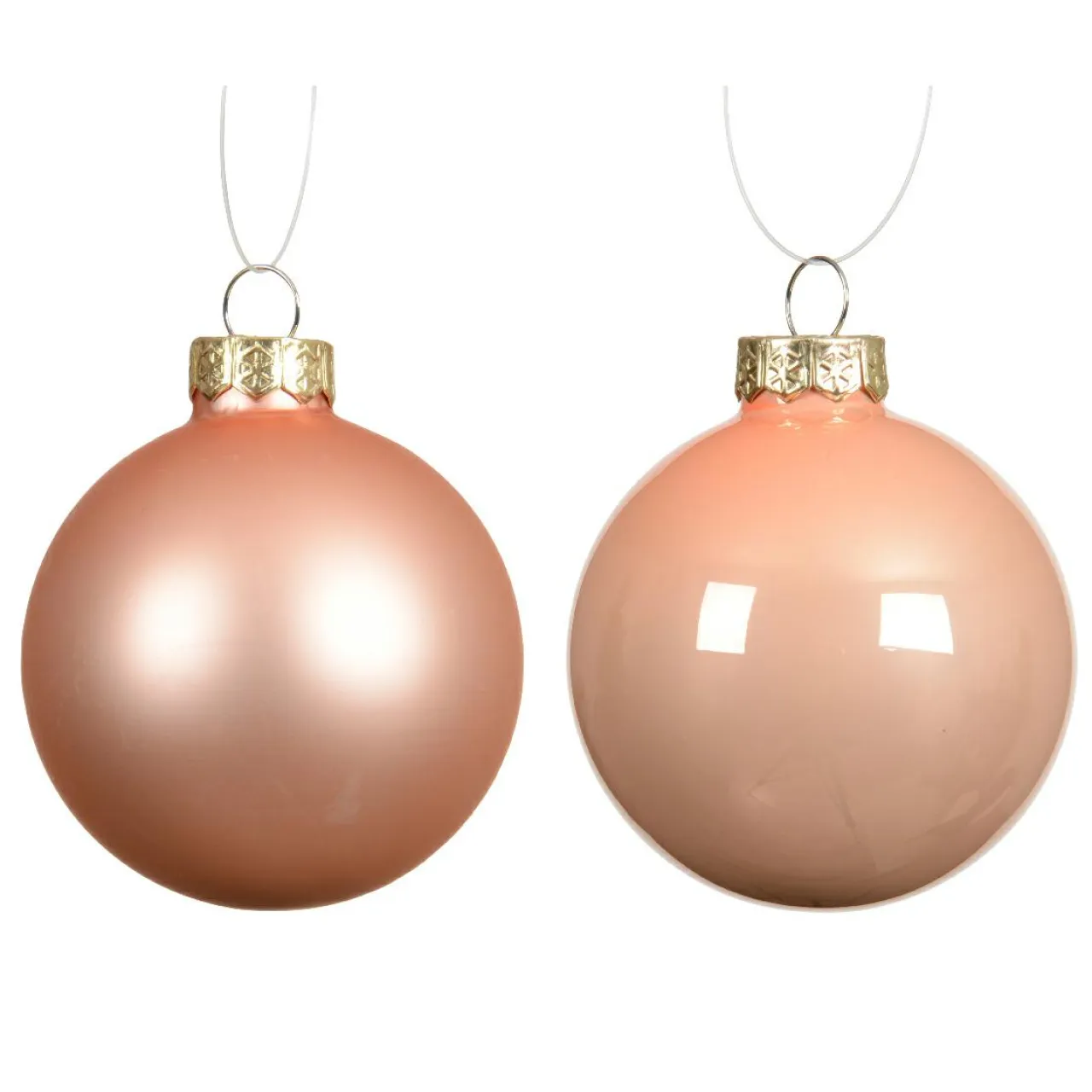 KAEMINGK Lot de 4 boules de Noël en verre (D100 mm) Boréal Pêche New