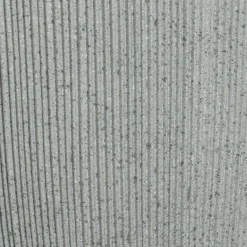 EMINZA Lot de 2 cache-pots d'extérieur (H57-48 cm) Lennox strié Gris clair Clearance