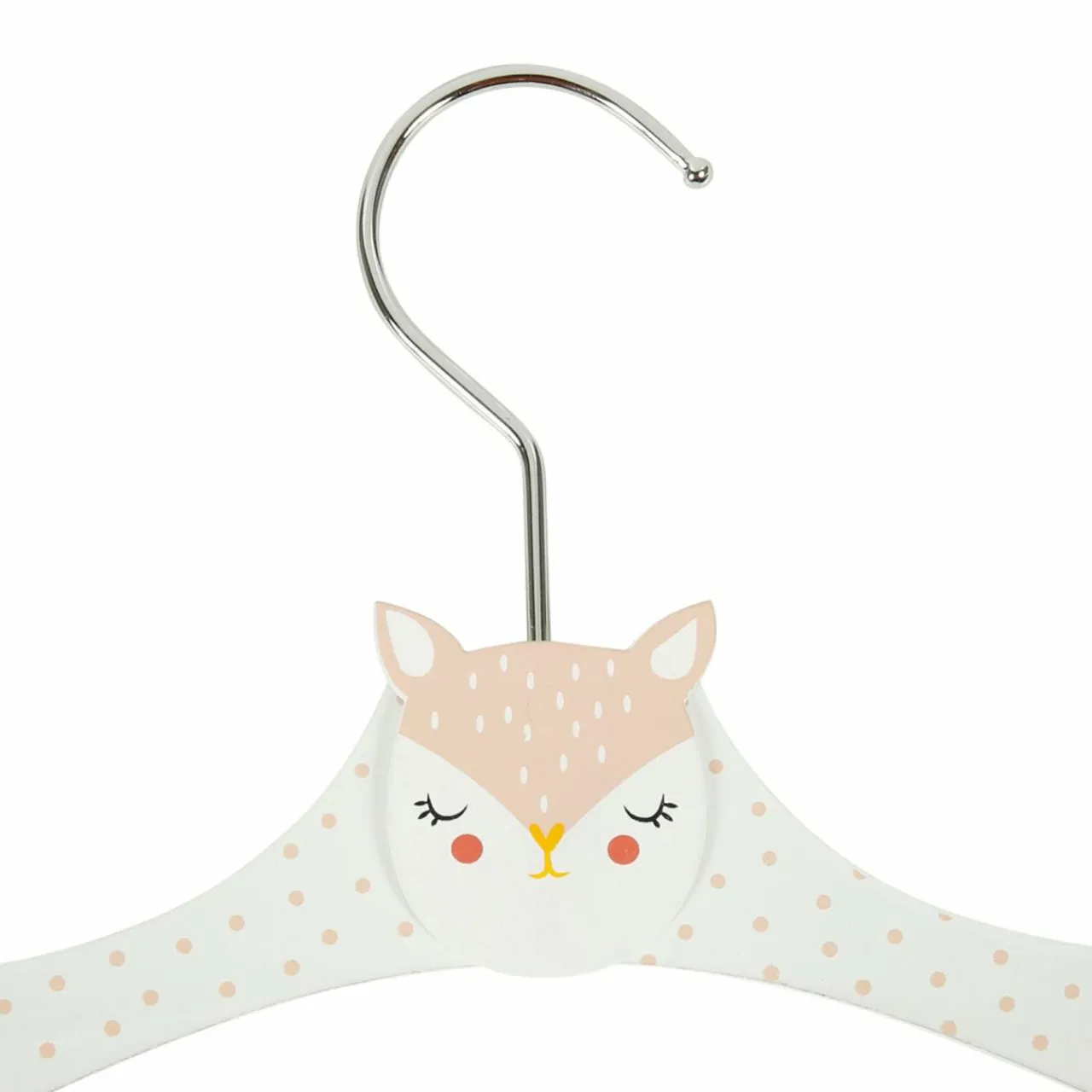 OSTARIA Lot de 3 cintres enfant bois Biche s Rose Discount