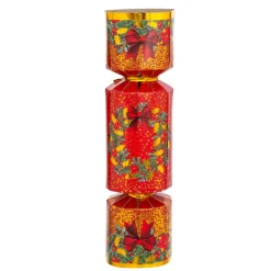 JJA Lot de 6 crackers de Noël Festivités Rouge et Blanc Multicolore Clearance