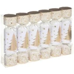 Feeric Lights & Christmas Lot de 6 crackers Sapin Or Outlet