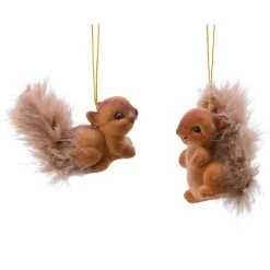 KAEMINGK Lot de 2 écureuils à  suspendre (H6 cm) Sciurius Marron Sale