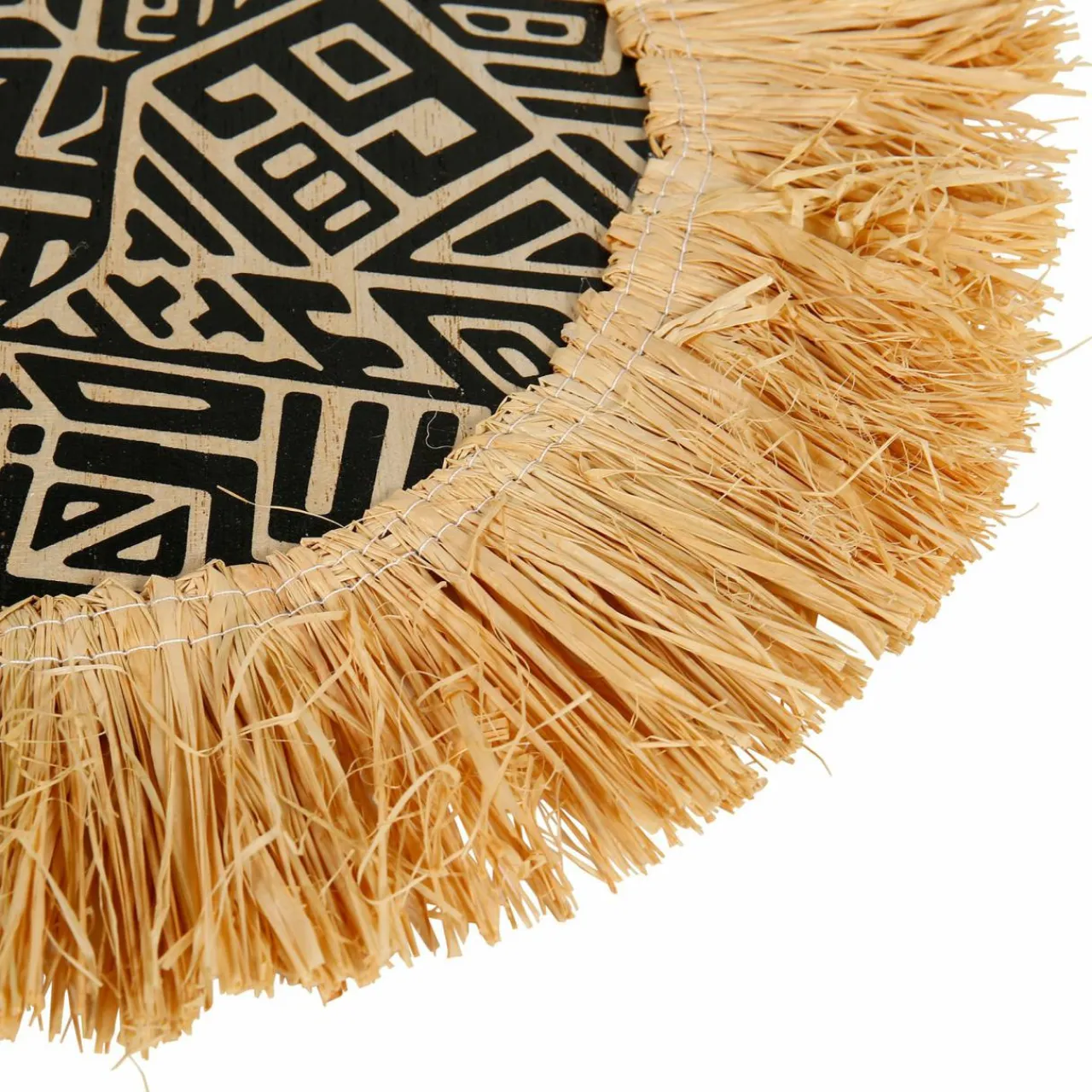 OSTARIA Lot de 3 décorations murales fibres naturelles (H32 cm) Nairobi Noir Online