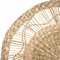 ATMOSPHERA Lot de 3 décorations murales roseau (D20-30-45 cm) Seagrass Naturel Hot