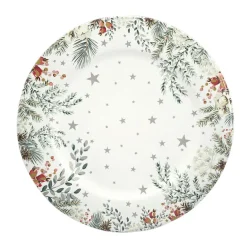 Feeric Lights & Christmas Lot de 12 dessous d'assiette Branches glacées Blanc Outlet