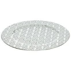 FEERIC LIGHTS Lot de 24 dessous d'assiette (D33 cm) Luxe Argent