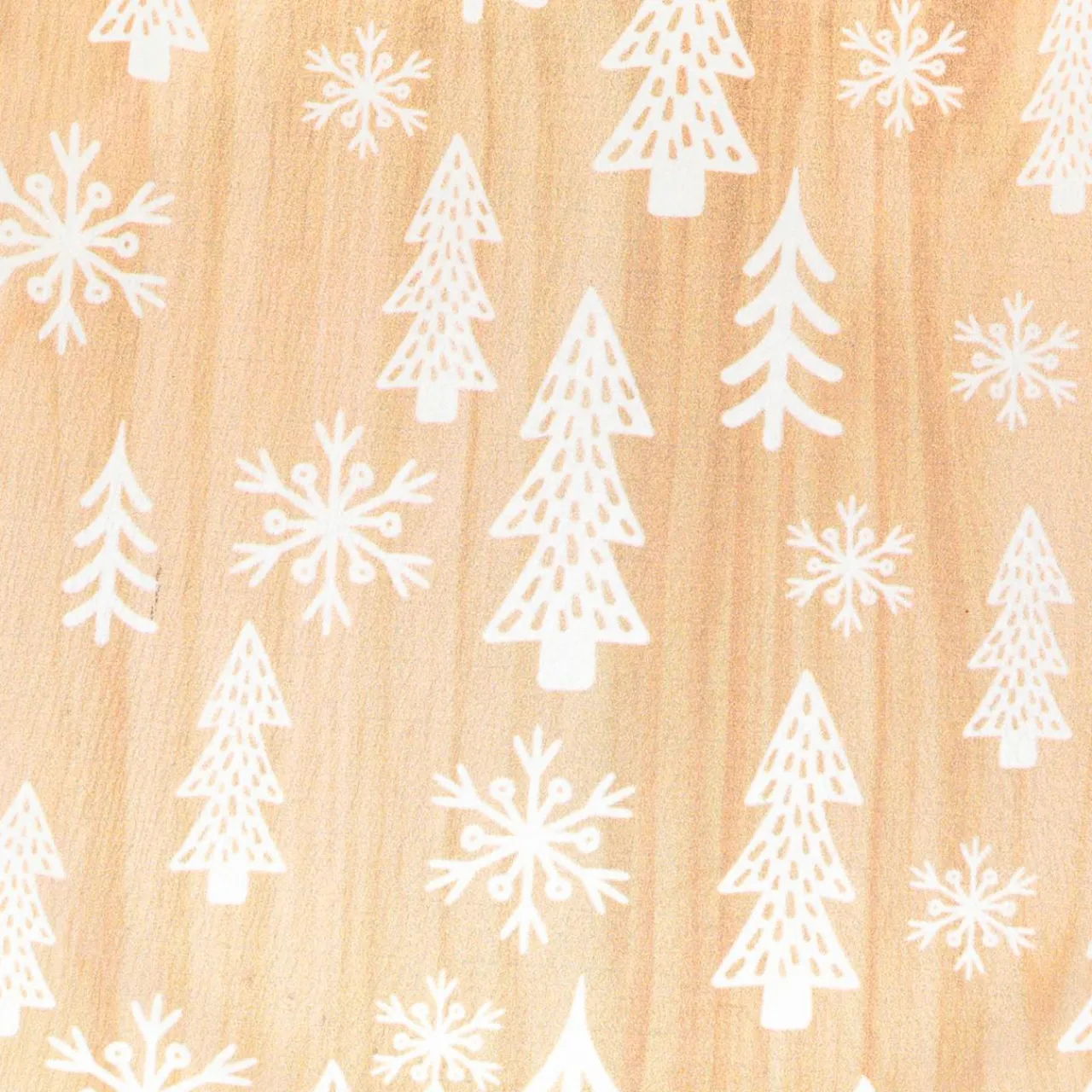 JJA Lot de 12 dessous d'assiette effet bois Sapins Blanc Naturel Best