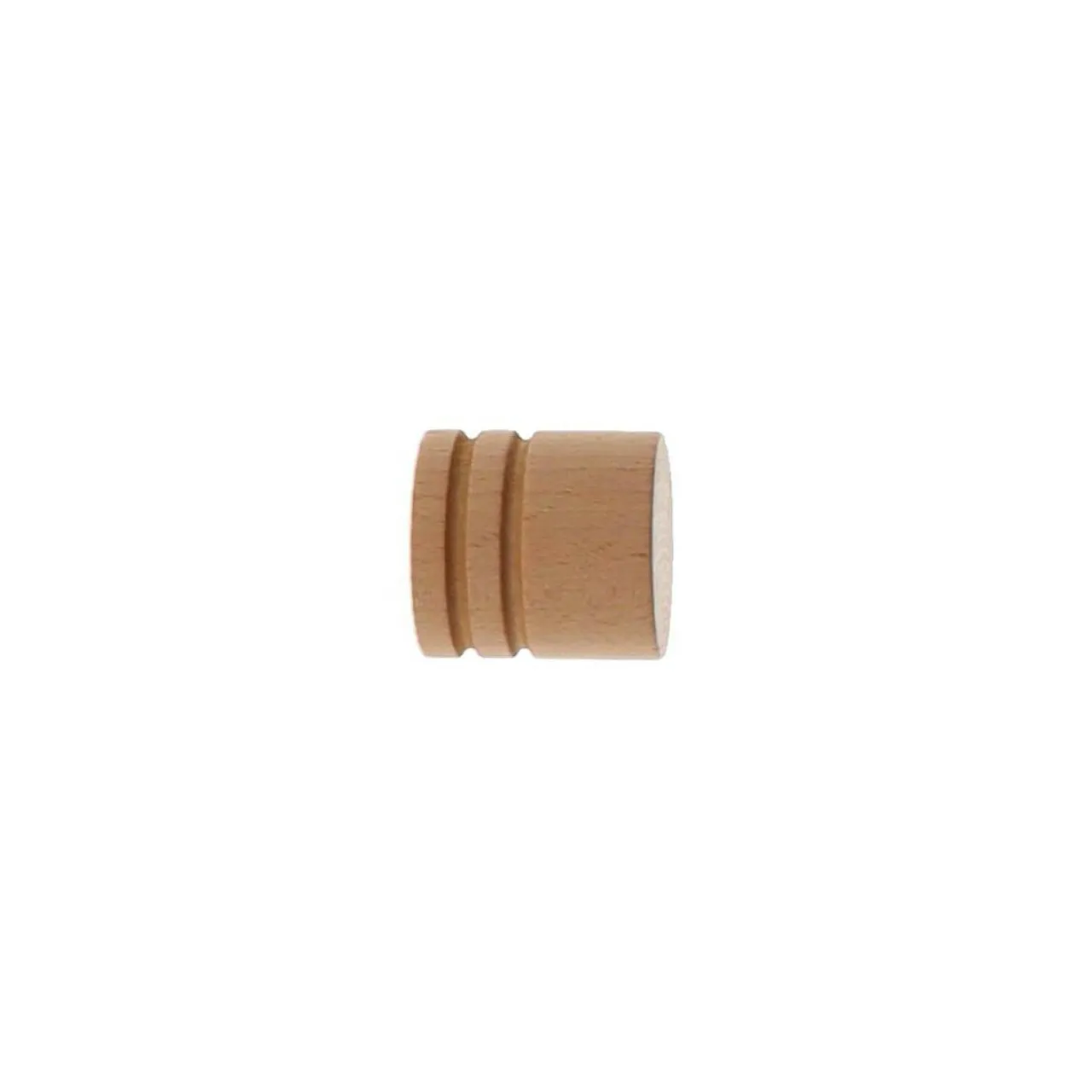 LUANCE Lot de 2 embouts tringle bois (D28 mm) Nils bouchon Vernis Beige Clearance