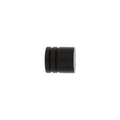 LUANCE Lot de 2 embouts tringle bois (D28 mm) Nils bouchon mat Noir New