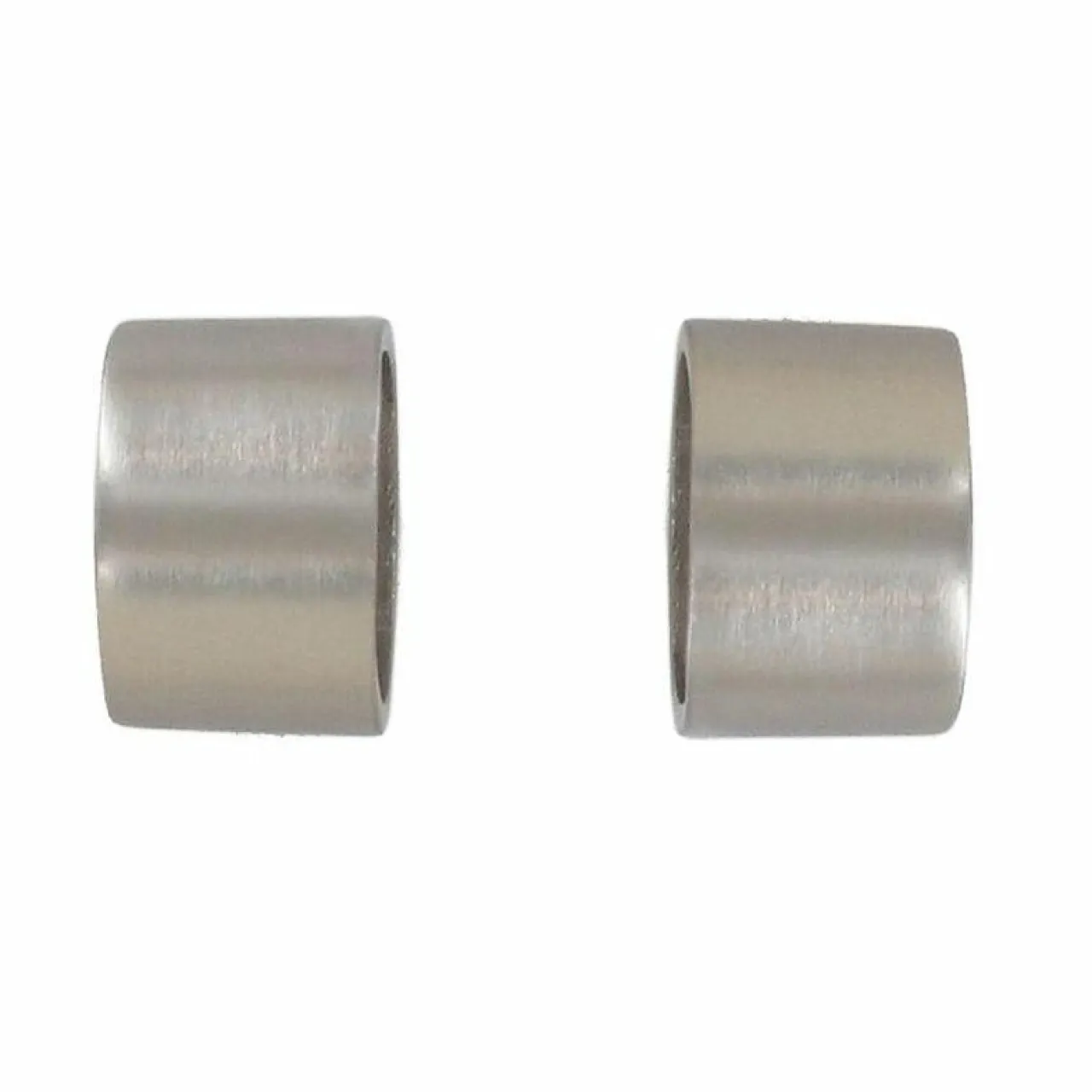 LUANCE Lot de 2 embouts tringle (D28 mm) Lino Bouchons mat Argent New