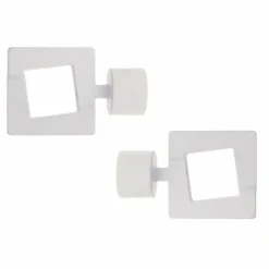 LUANCE Lot de 2 embouts tringle (D28 mm) Lino Upper east side mat Blanc Online