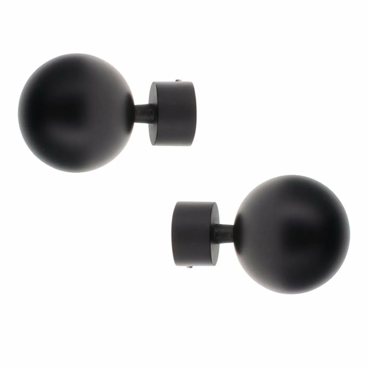 LUANCE Lot de 2 embouts tringle (D28 mm) Lino Gaia mat Noir Online