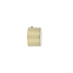 LUANCE Lot de 2 embouts tringle métal (D28 mm) Bouchon Or