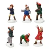 KAEMINGK Lot de 6 enfants (H5,5 cm) Jeux d'hiver pour village