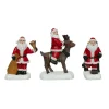 FEERIC LIGHTS Lot de 3 figurines pour village (H7 cm) Père Noël en poste New