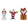 FEERIC LIGHTS Lot de 3 figurines pour village (H7 cm) Père Noël en folie Online