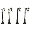 KAEMINGK Lot de 4 lampadaires illuminés (H10 cm) Anciens pour aménager un village Online