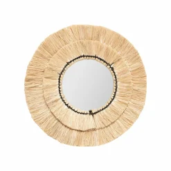 ATMOSPHERA Lot de 3 miroirs (D20-30-40 cm) Alba Naturel Hot