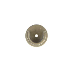 LUANCE Lot de 2 naissances tringle rideau métal (D28 mm) Lino Or