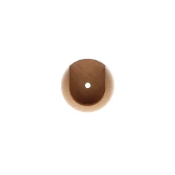 LUANCE Lot de 2 naissances tringle rideau bois (D28 mm) Nils Vernis Beige Outlet