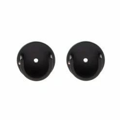 LUANCE Lot de 2 naissances tringle rideau (D28 mm) Lino mat Noir Clearance