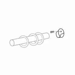 LUANCE Lot de 2 naissances tringle rideau (D20 mm) Jim mat Argent Online
