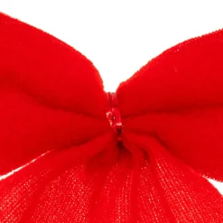 JJA Lot de 3 noeuds de Noël (H9 cm) Pimlico velours Rouge Online