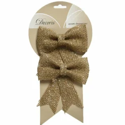 KAEMINGK Lot de 2 noeuds (H14 cm) Tresor jute Naturel Outlet