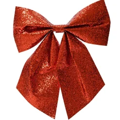 KAEMINGK Lot de 5 nœuds de Noël (H9 cm) Scintillant Rouge Online