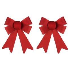 Feeric Lights & Christmas Lot de 2 nœuds (H18 cm) Carla Rouge Online