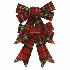 KAEMINGK Lot de 2 nœuds (H17 cm) Omid Rouge