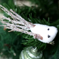 Feeric Lights & Christmas Lot de 3 oiseaux (H16 cm) Palermo sur pince Blanc Clearance