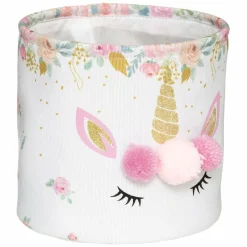 Atmosphera createur d'interieur for kids Lot de 2 paniers de rangement enfant Licorne Rose New