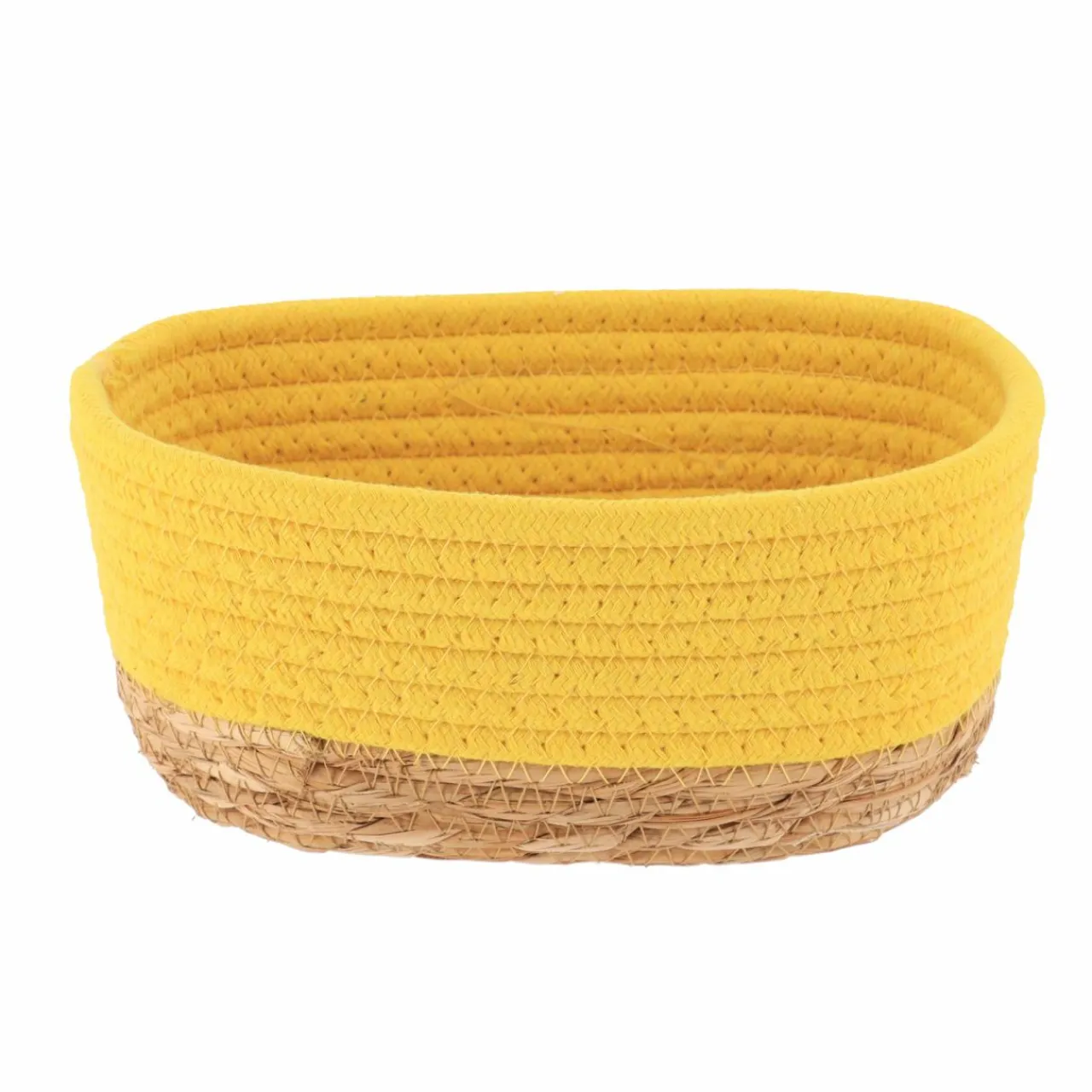 TENDANCE Lot de 3 paniers de rangement (H13 cm) Timeless Jaune moutarde Discount