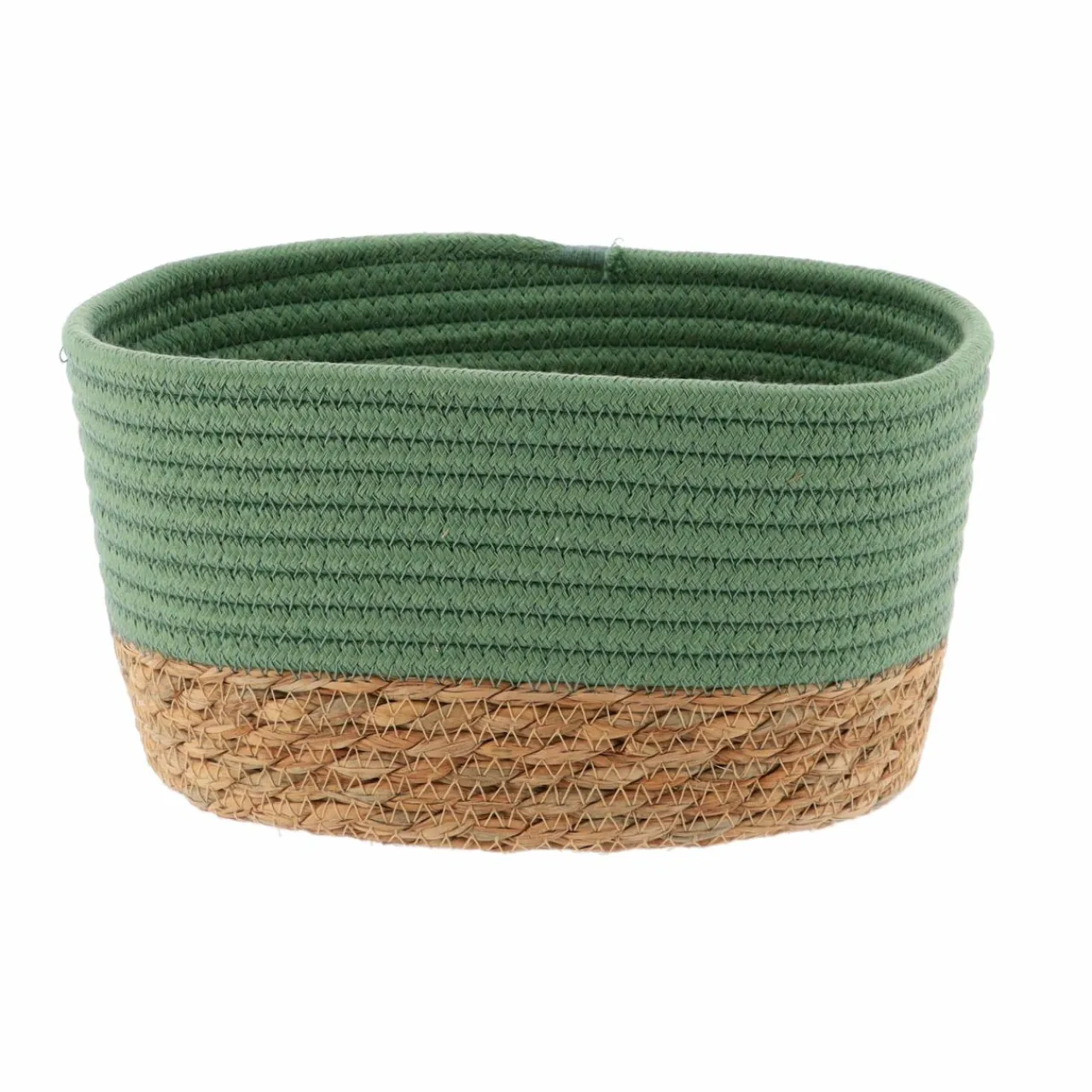 TENDANCE Lot de 3 paniers de rangement (H13 cm) Timeless Vert Vert kaki Clearance