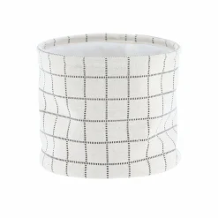 TENDANCE Lot de 3 paniers de rangement (H17 cm) Carreaux Blanc Outlet