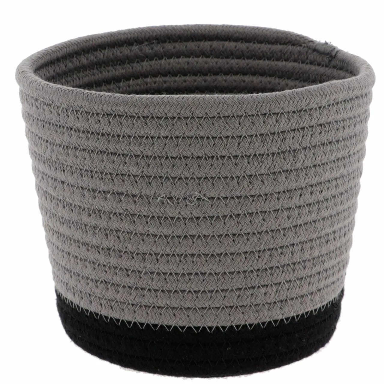 TENDANCE Lot de 3 paniers (H16 cm) Black Line /Noir Gris New