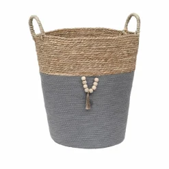 TENDANCE Lot de 3 paniers à linge (H45 cm) Jya Gris Hot